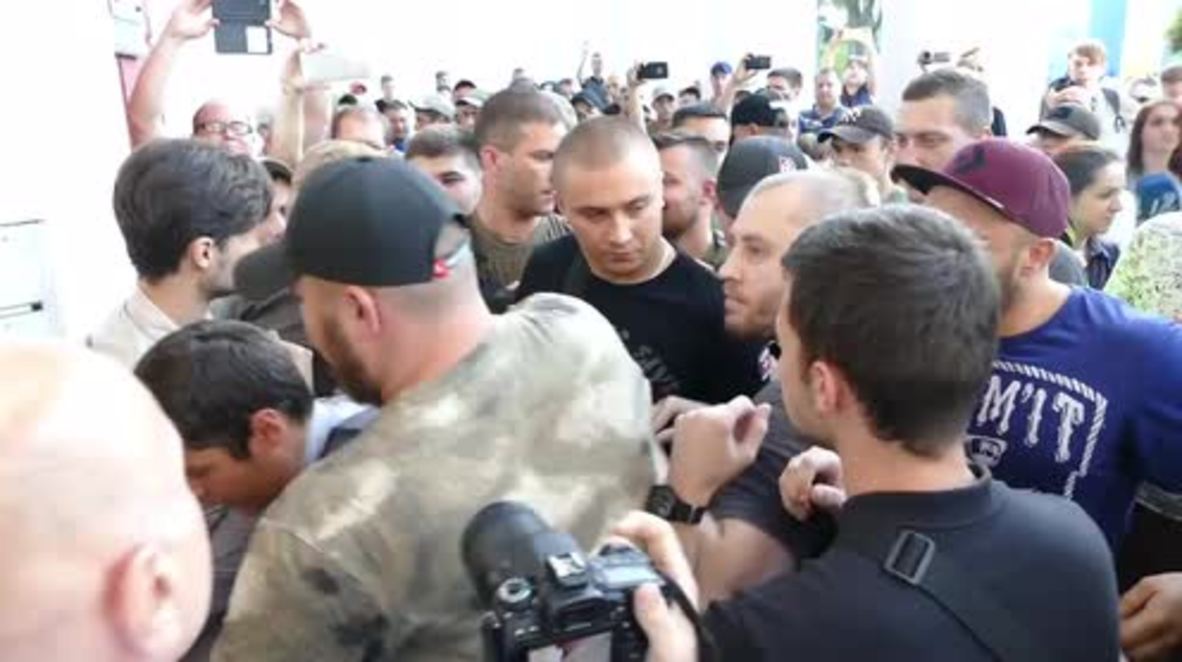 Ukraine: Parents and protesters try to storm Odessa City Hall after deadly fire kills 3 children
