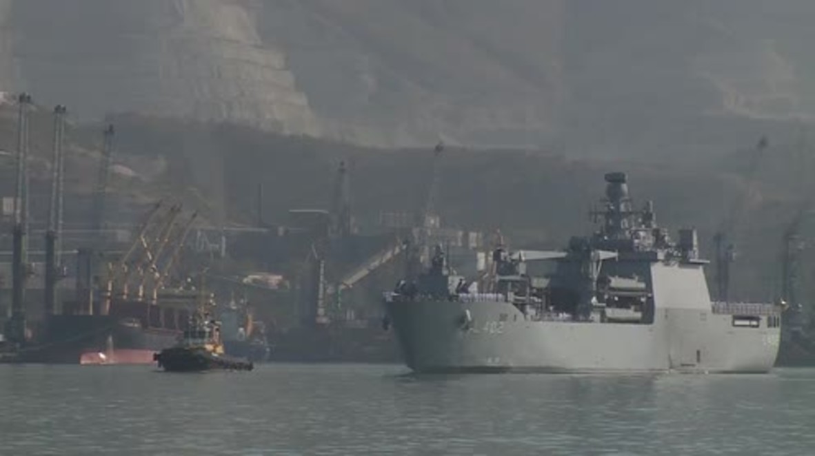 Russia: Turkish tank landing ship arrives in Novorossiysk on exchange visit