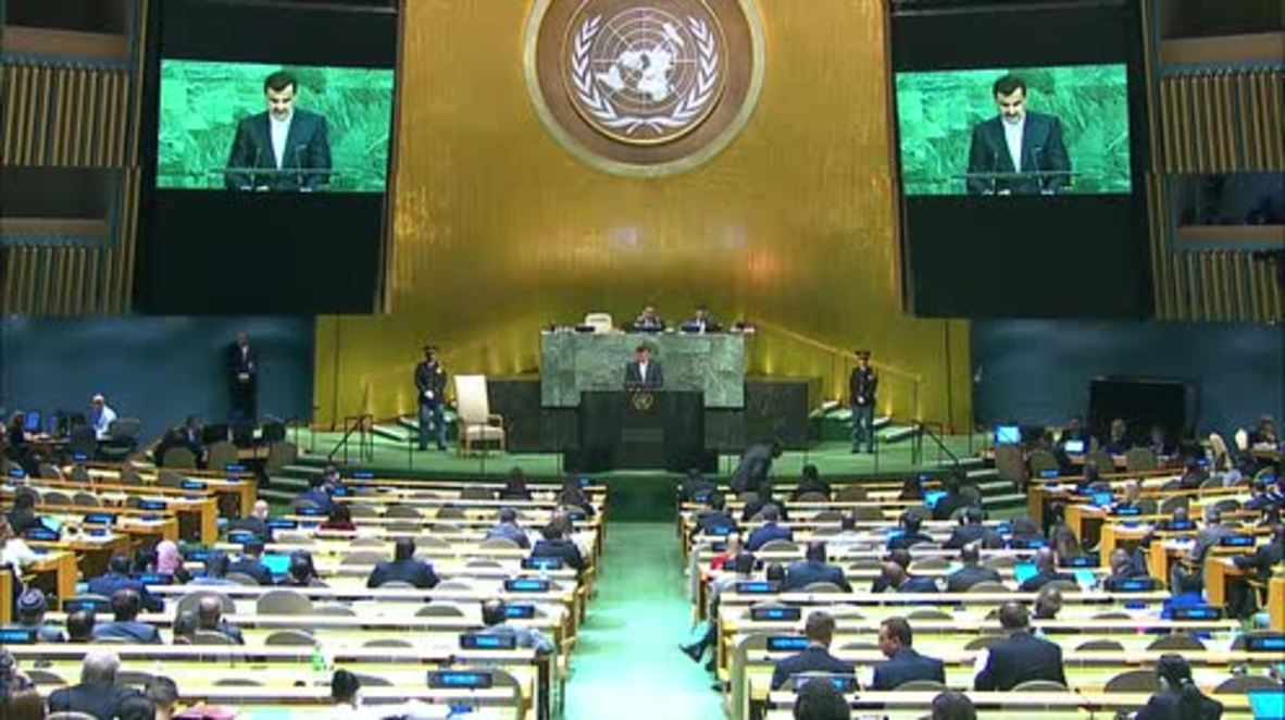 UN: Qatari Emir hits out at neighbours over 'unjust blockade' and terror accusations