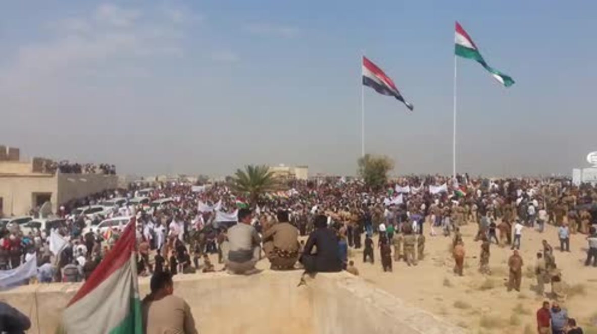 Iraq: Thousands rally in support of Kurdish independence in Kirkuk