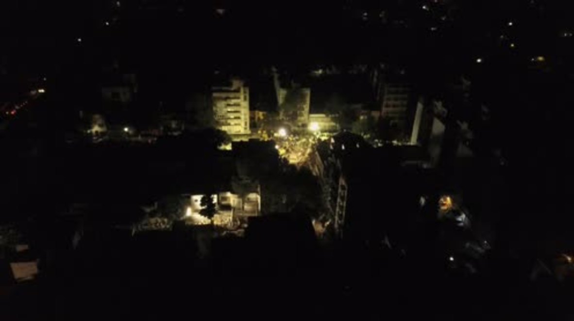 Mexico: Drone captures desperate rescue operations in Mexico City