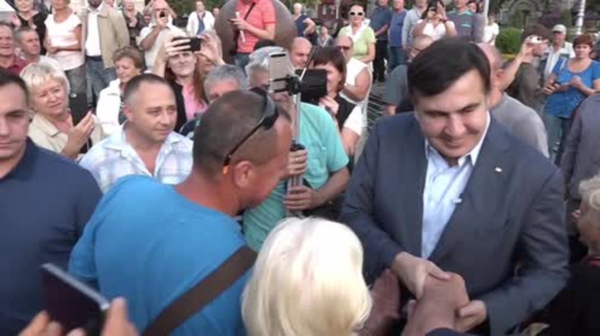 Ukraine: Saakashvili skips 'illegal' crossing trial to 'meet Cherkasy people'