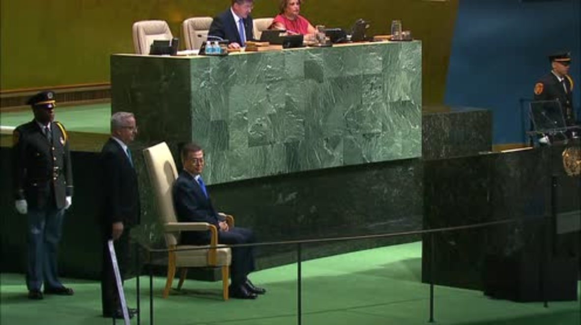 UN: 'We do not desire the collapse of North Korea' - Moon Jae-in
