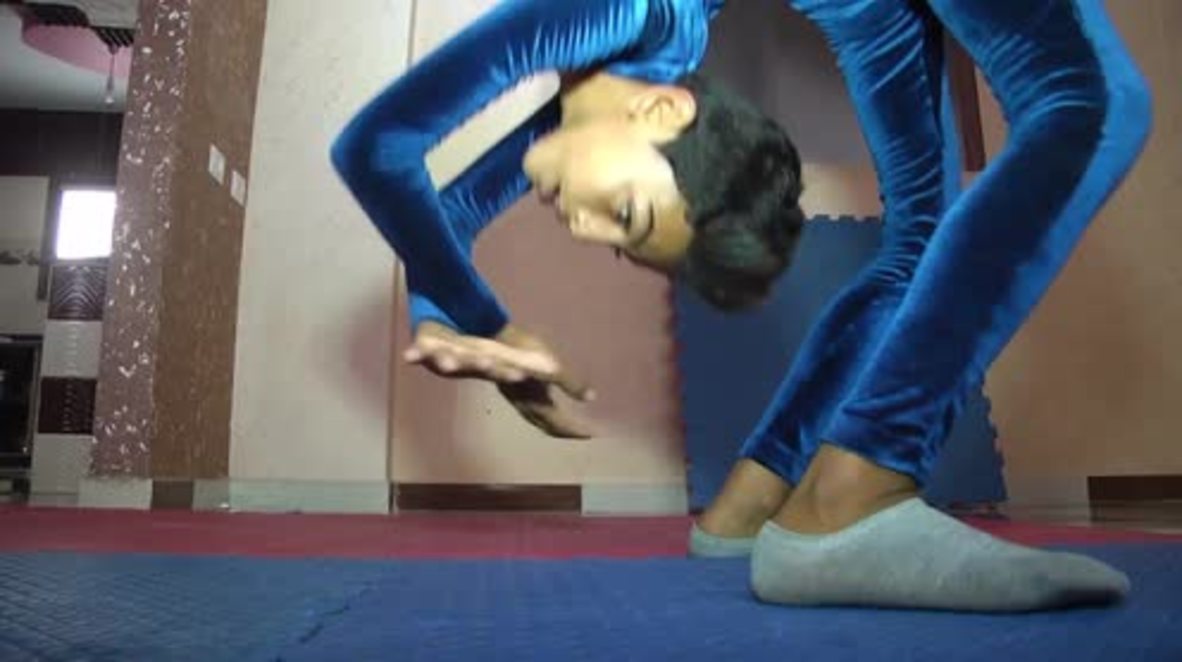 State of Palestine: Young Gazan acrobat hopes to roll into Guinness World Record