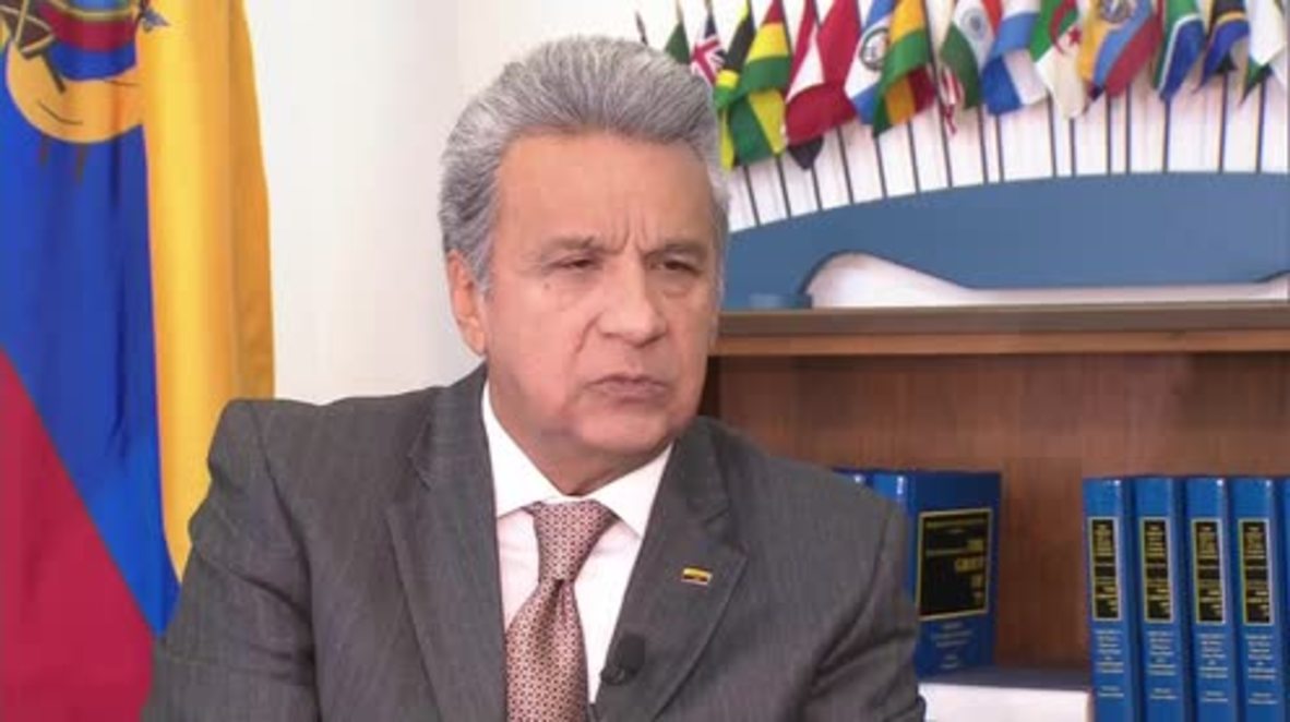 USA: 'No intervention' in Venezuela - Ecuador’s President Lenin Moreno *EXCLUSIVE*