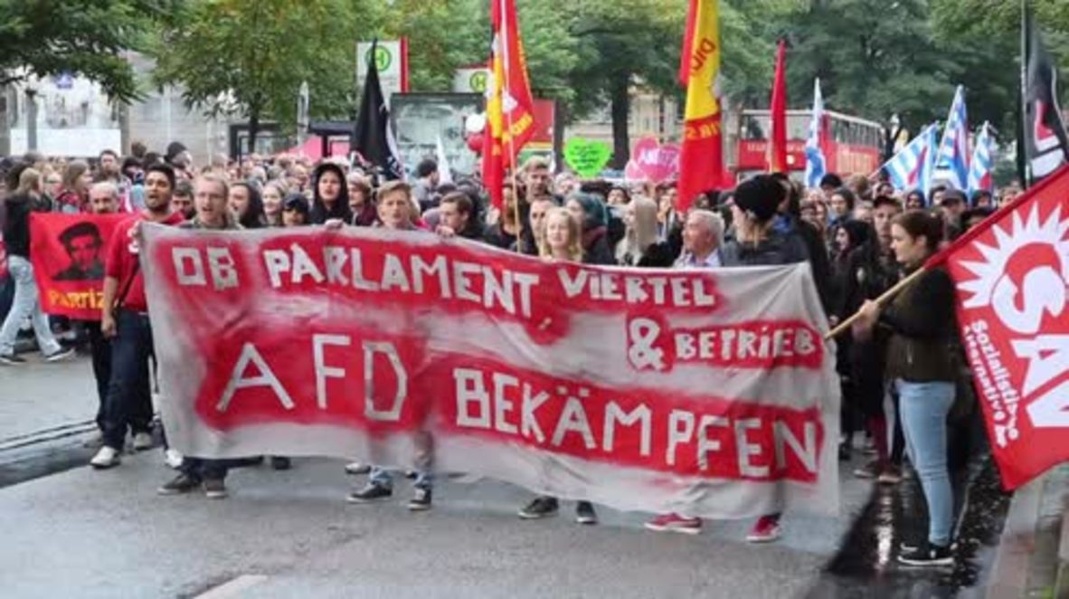Germany: Hamburgers rally in resistance to AfD surge