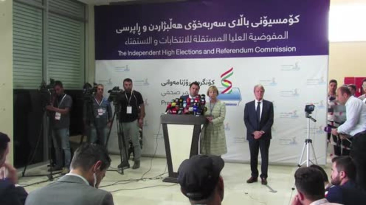Iraq: Foreign observers say Kurdistan independence referendum was 'free and open'