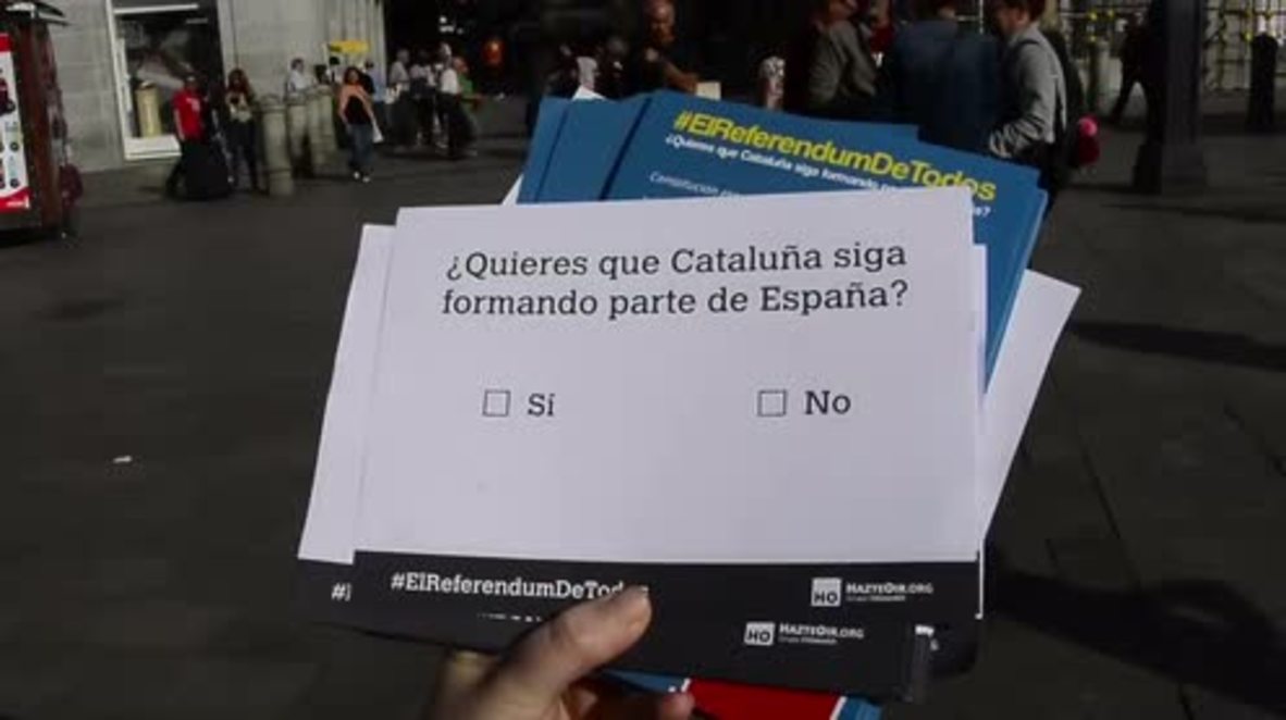 Spain: Alternative ‘referendum’ in Madrid asks residents if they ‘want Catalonia to remain part of Spain’