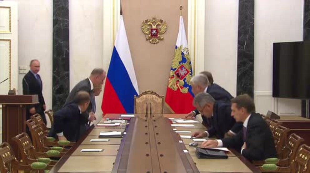 Russia: Putin discusses move against Russian media in US with Security Council