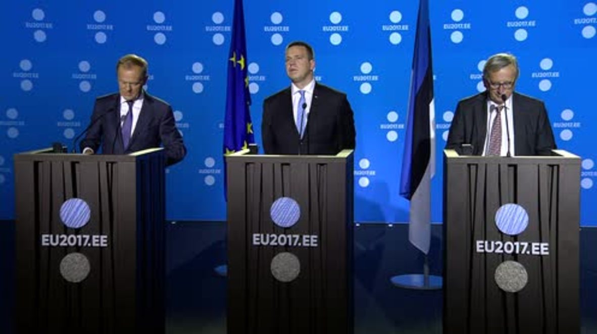 Estonia: Juncker stresses EU's support for Spanish govt. over Catalan referendum