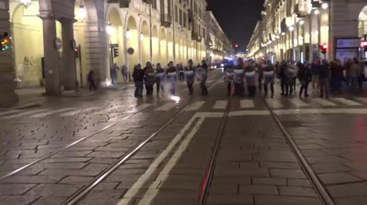 Italy: Clashes flare at Turin anti-G7 protest