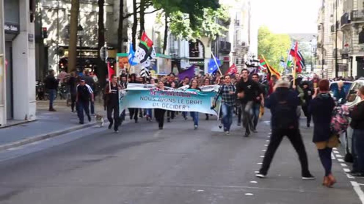 France: Demo calls for independence of French region of Brittany