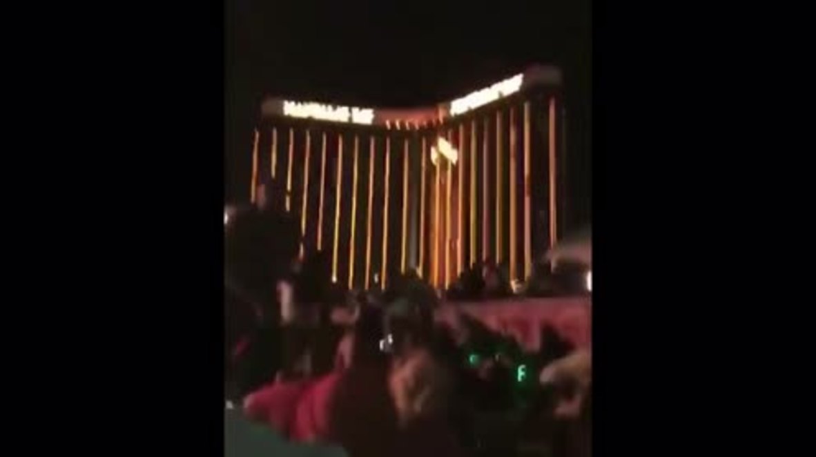 USA: Festival-goer captures moment gunman opens fire on Las Vegas crowd