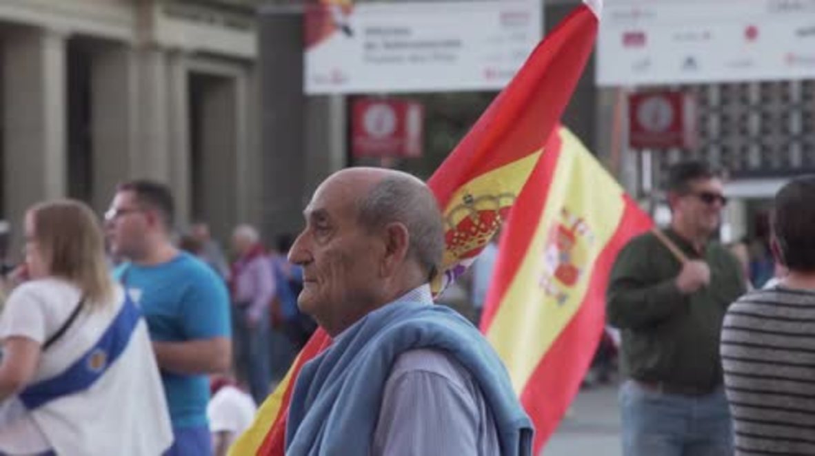 Spain: Unionists protest Barcelona mayor's visit to Zaragoza