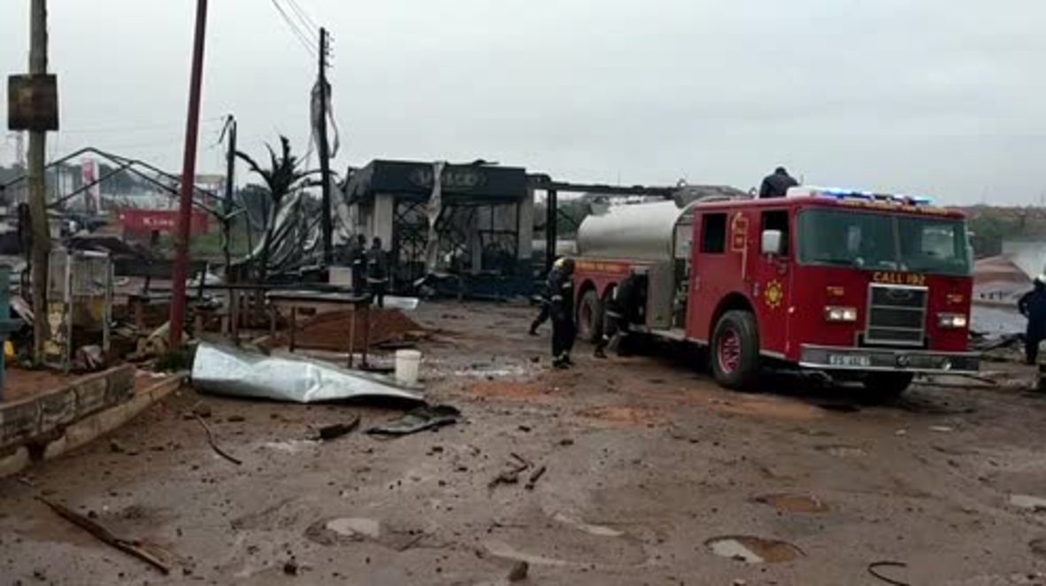 Ghana: Footage captures aftermath of gas explosions in Accra, claiming 6 lives