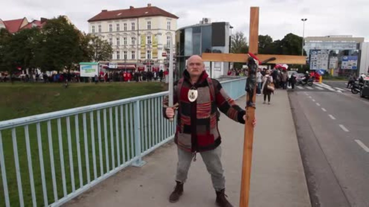 Poland: Christian 'crusaders' rally in Slubice