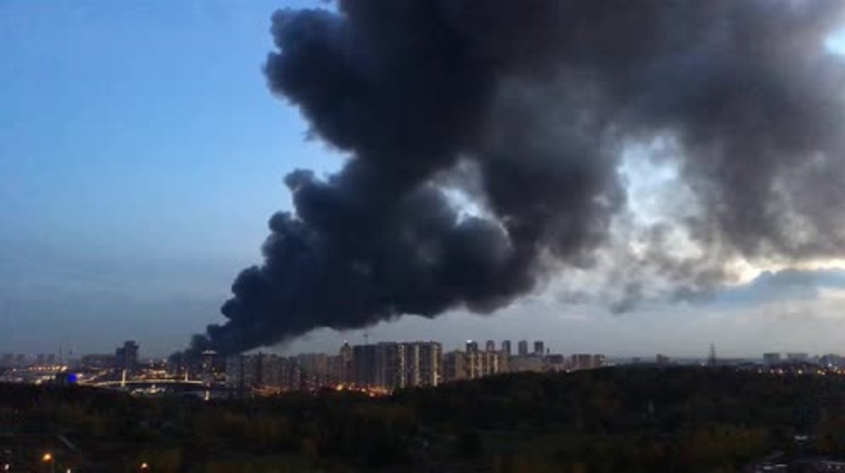 Russia: 55,000 square metre blaze at market under control - EMERCOM