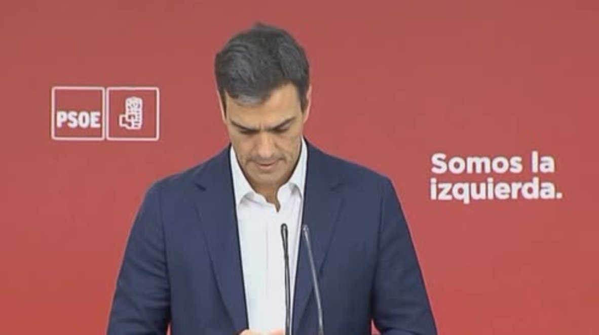 Spain: Socialist opposition leader Sanchez backs Rajoy's Catalan ultimatum