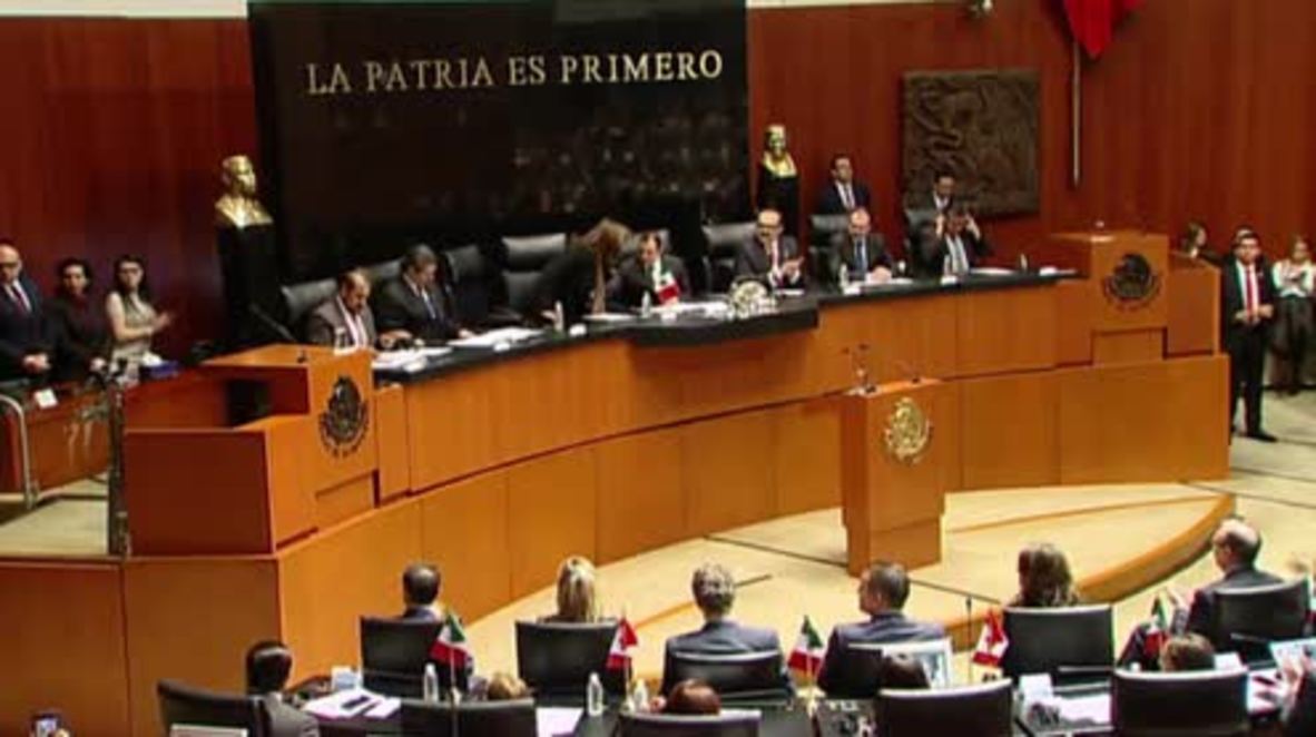Mexico: Trudeau widely applauded as he addresses Mexican Congress on NAFTA and gender rights