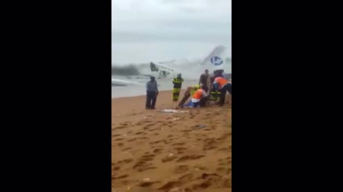Ivory Coast: 4 killed as cargo plane plunges into sea near Abidjan