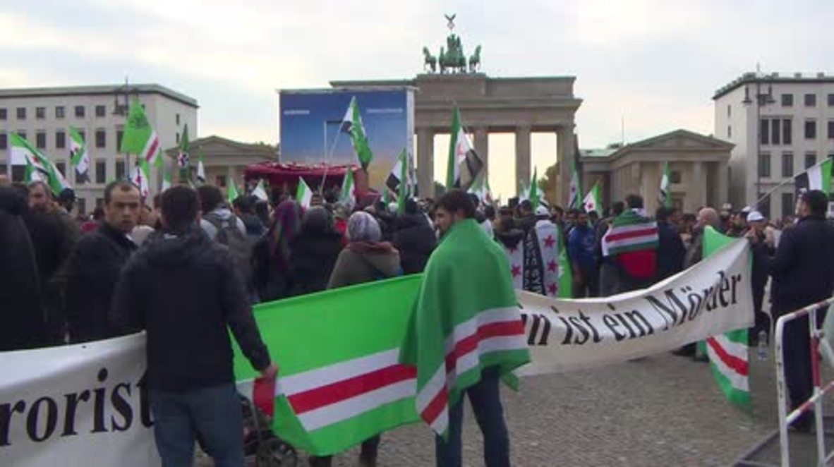 Germany: Anti-Assad protesters rally in Berlin to mark 'Day of Rage'