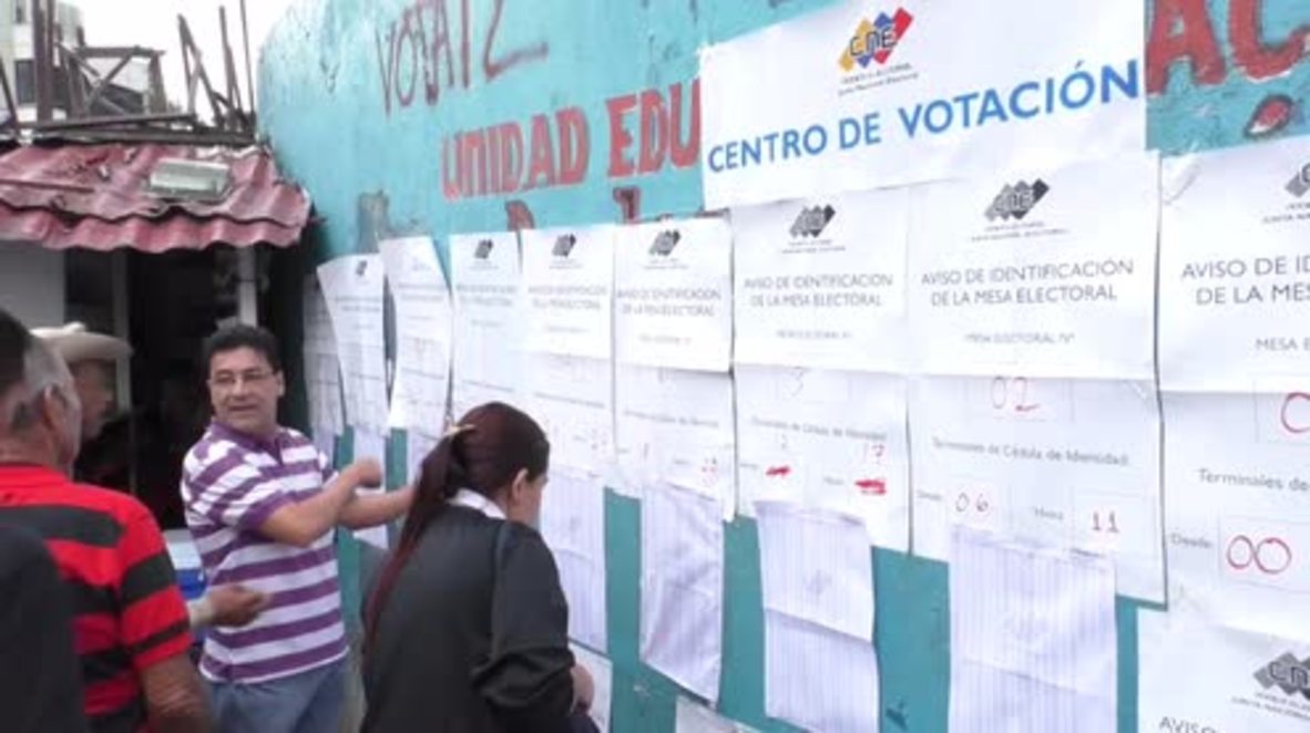 Venezuela: Long queues in Caracas as regional election kicks off