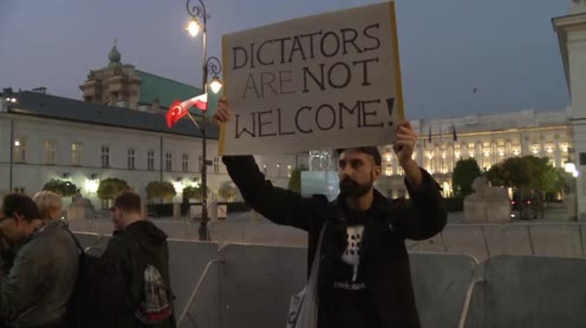 Poland: Protesters condemn Erdogan's visit to Warsaw