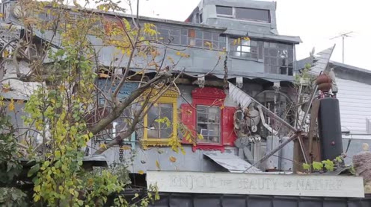 What a rubbish house! Belarusian builds home out of TRASH
