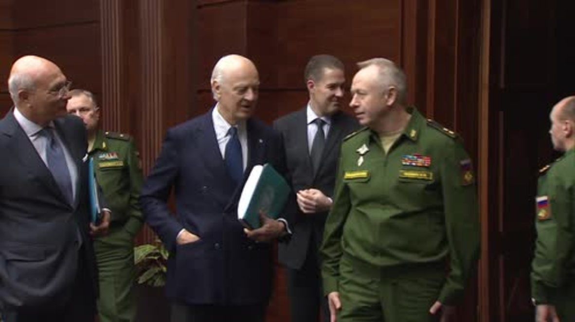 Russia: Shoigu and de Mistura discuss relaunch of Geneva talks on Syria