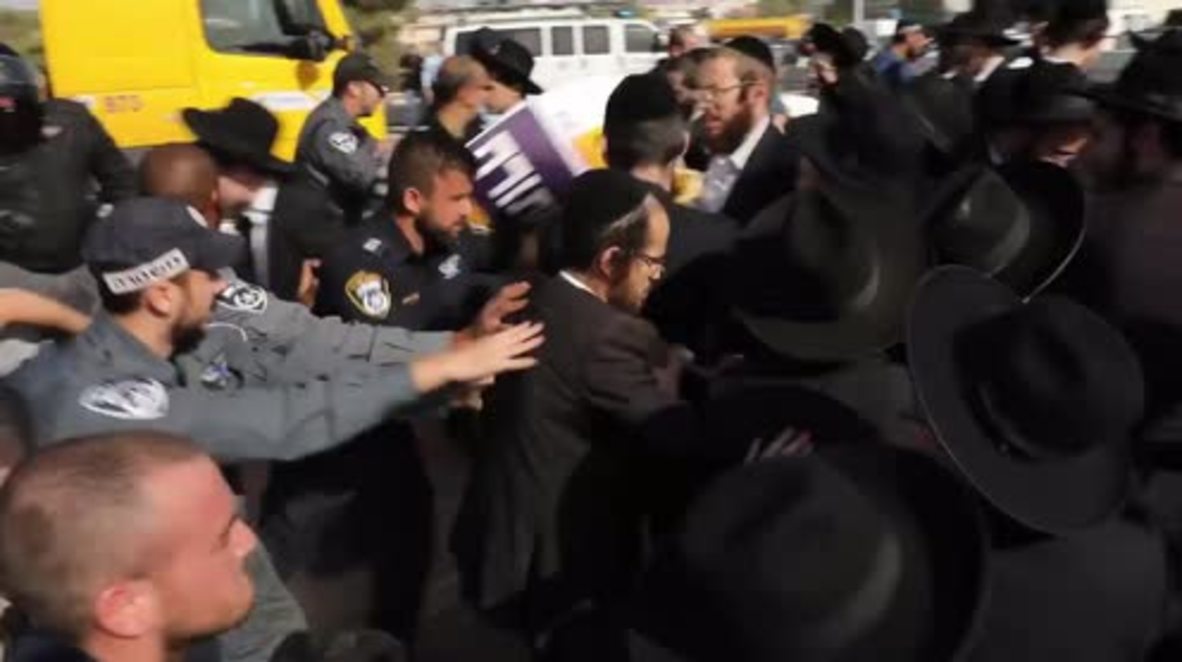 Israel: Police make arrests as ultra-Orthodox military protest turns violent