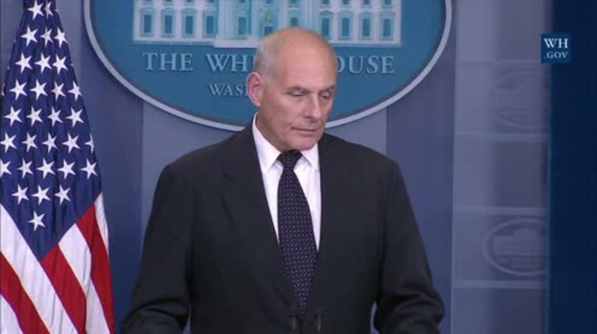 USA: Kelly takes the podium in defence of Trump’s comments to slain soldier’s widow
