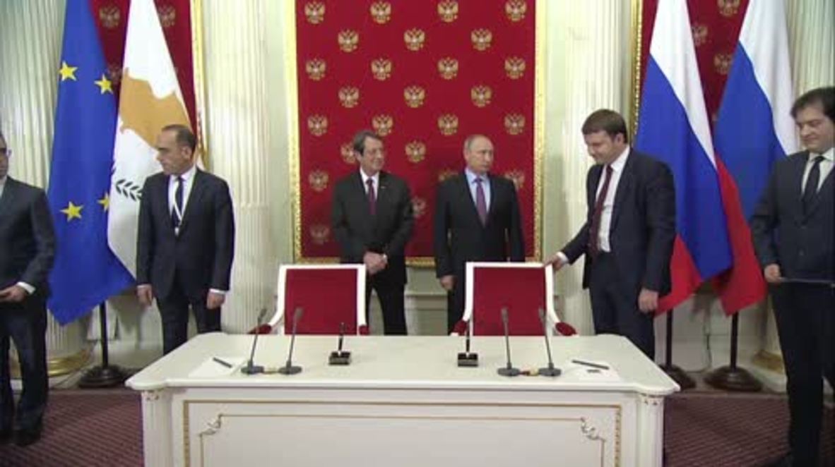 Russia: Putin urges 'fair' solution to Cyprus issue at meeting with Anastasiades