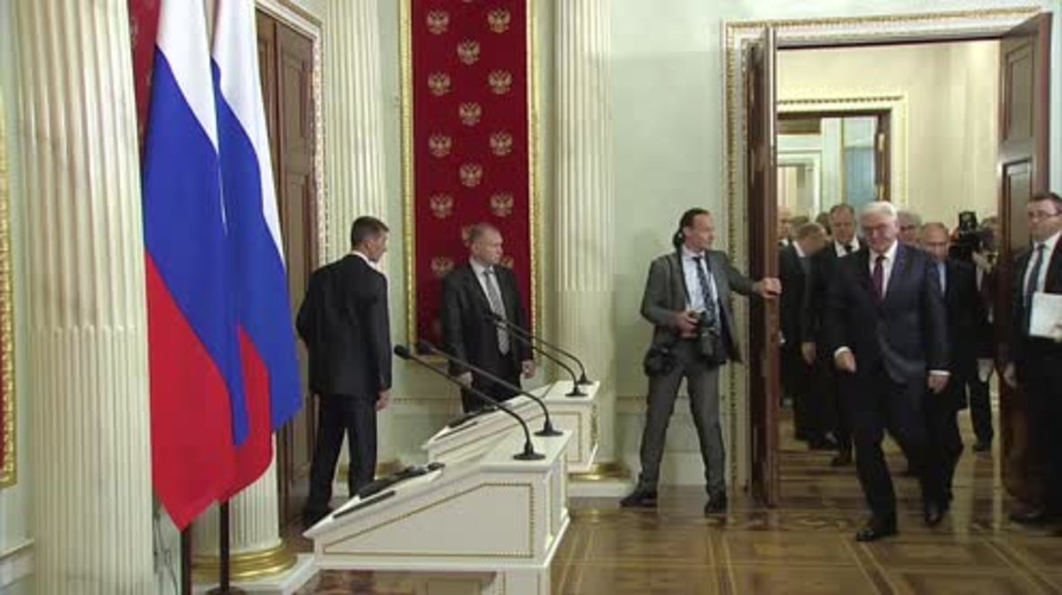 Russia: Steinmeier and Putin agree to put differences behind them at Moscow presser