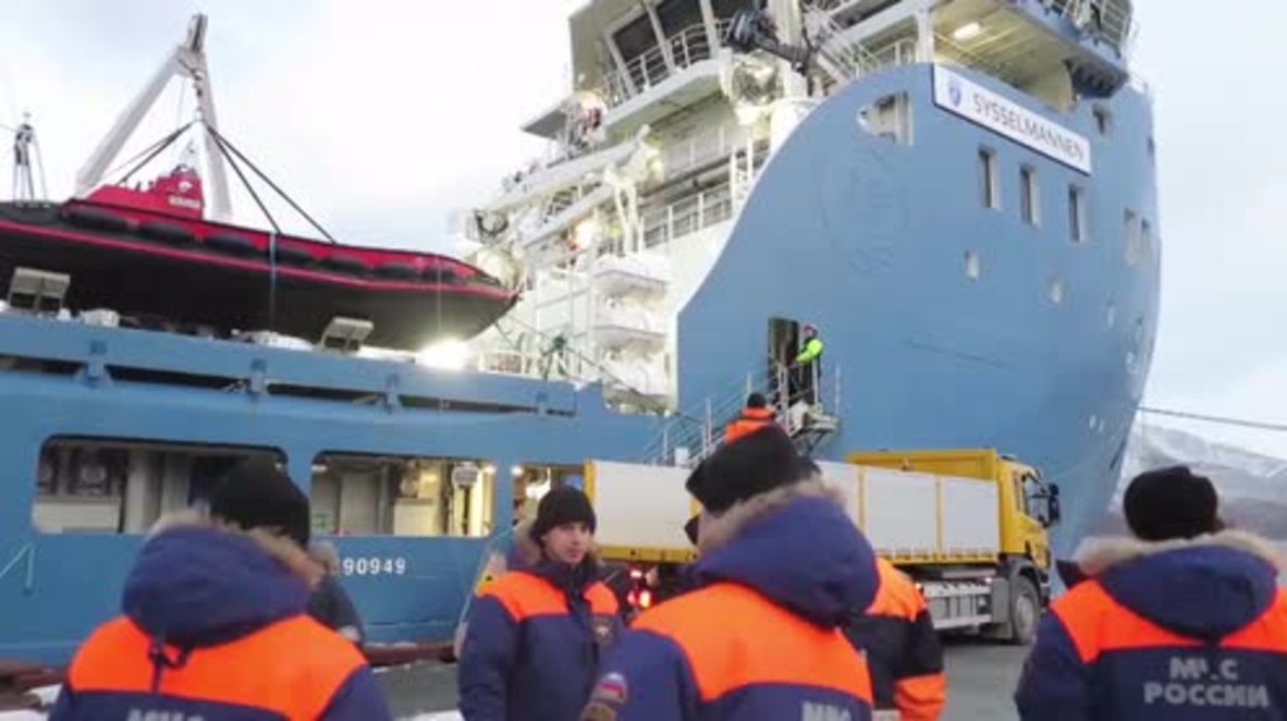 Noruega: Servicios de emergencia rusos se preparan para el levantamiento del helicóptero Mi-8