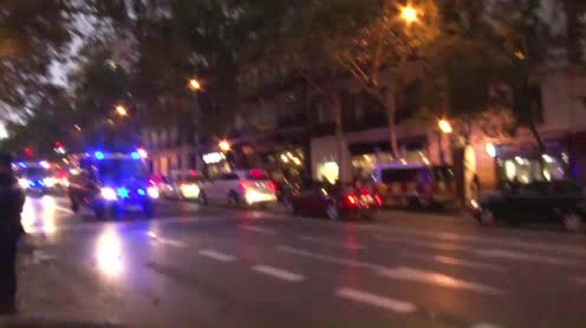 Spain: Police sirens blare as arrested Catalan leaders taken away