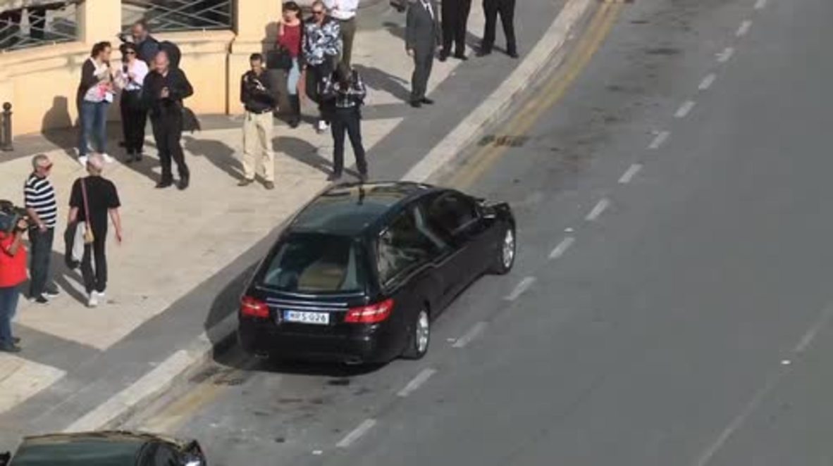 Malta: Hundreds mourn slain journalist Daphne Caruana Galizia in Mosta
