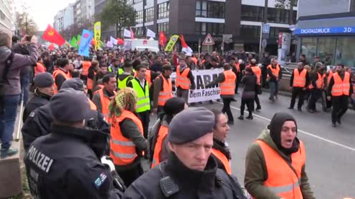 Germany: Pro-Kurdish protesters rally for PKK leader Oecalan's freedom