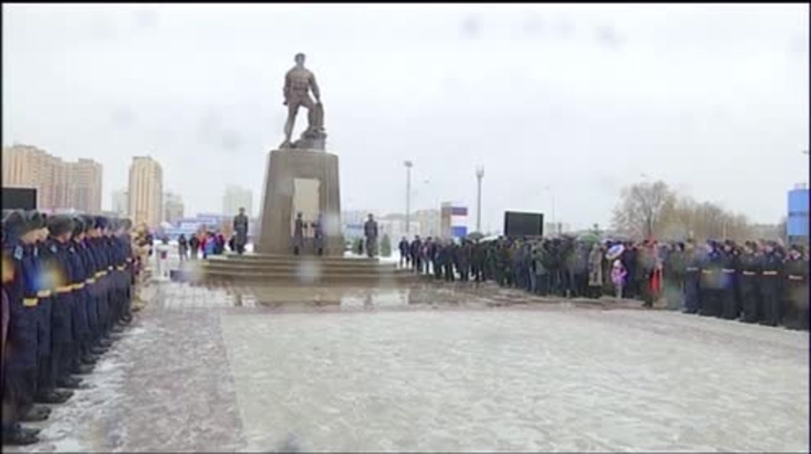 Russia: Monument to Russian officer killed in Palmyra unveiled in Orenburg