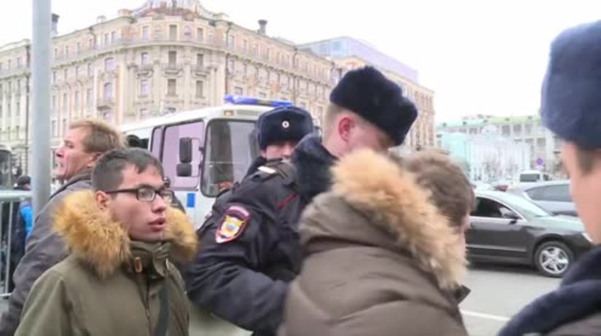 Russia: 263 protesters detained at unauthorised rally in Moscow