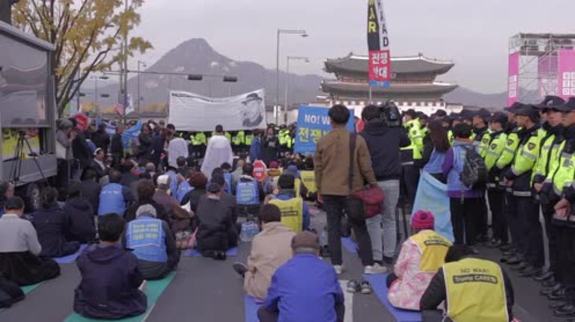 South Korea: Trump trip divides missile activists and president's supporters