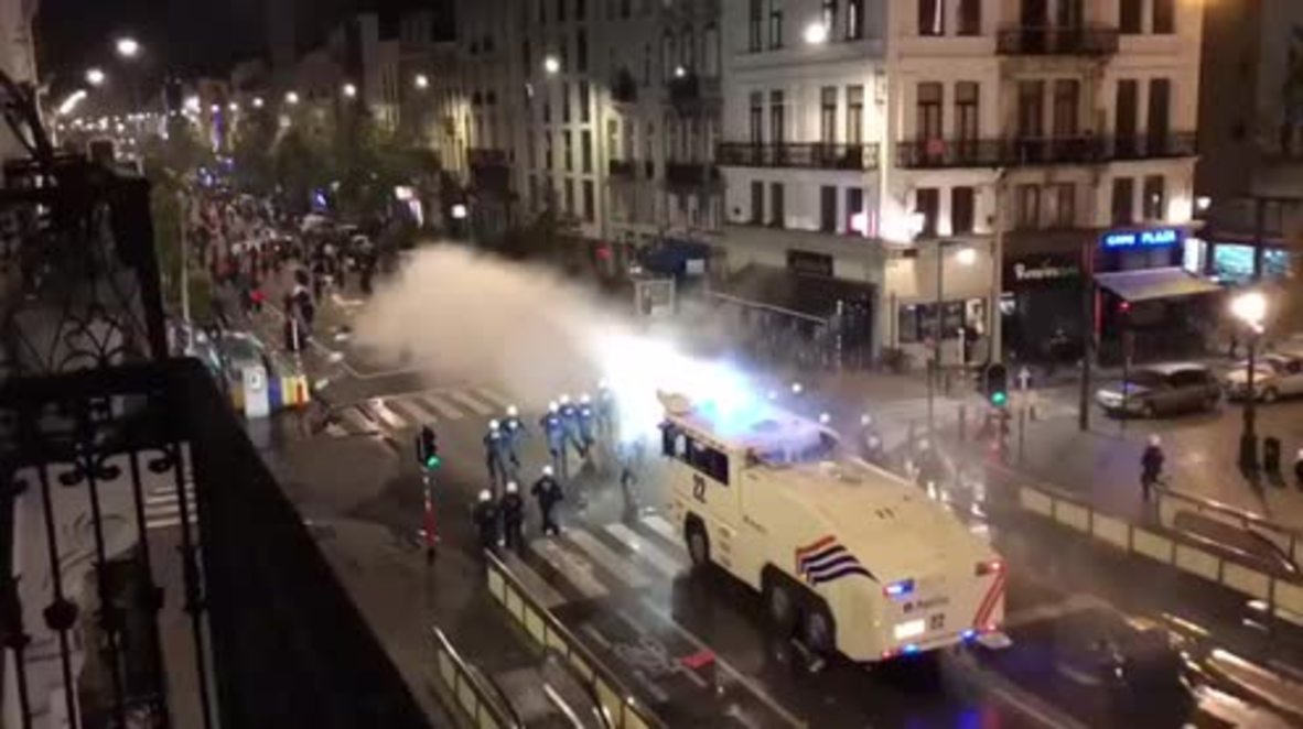 Bélgica: Disturbios en Bruselas dejan varios heridos tras clasificación de Marruecos para el Mundial 2018