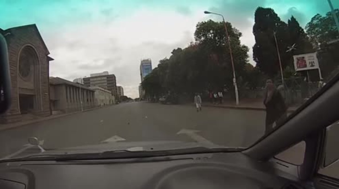 Zimbabwe: Armoured vehicles outside parliament in Harare after military seize control