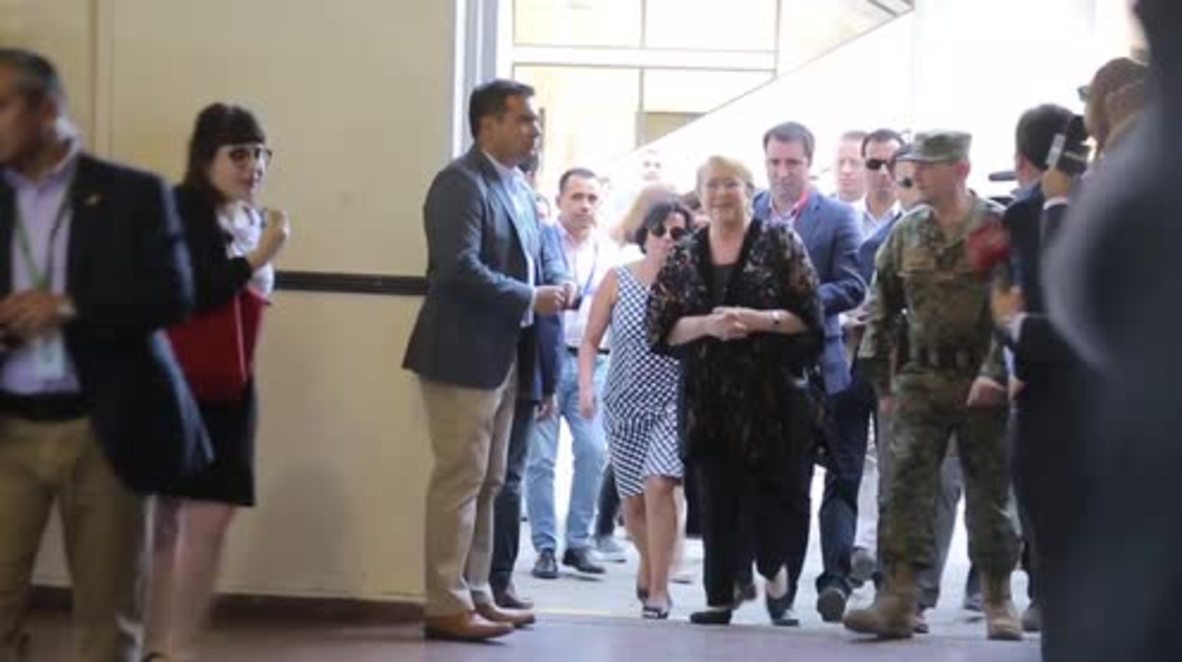 Chile: President Bachelet casts vote in election to choose her successor
