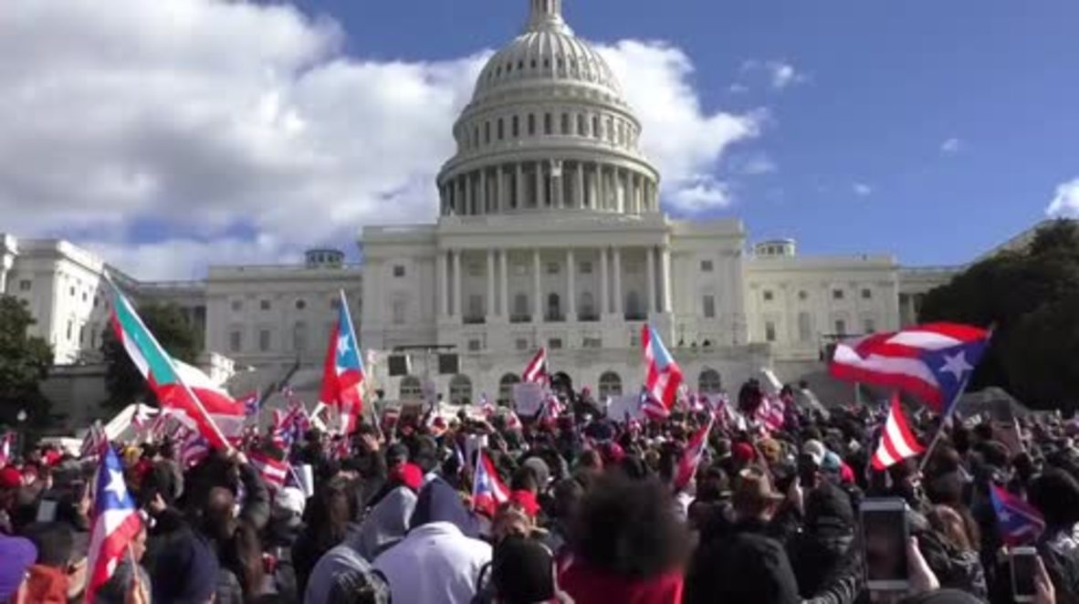 US: Thousands rally in support of hurricane-hit Puerto Rico