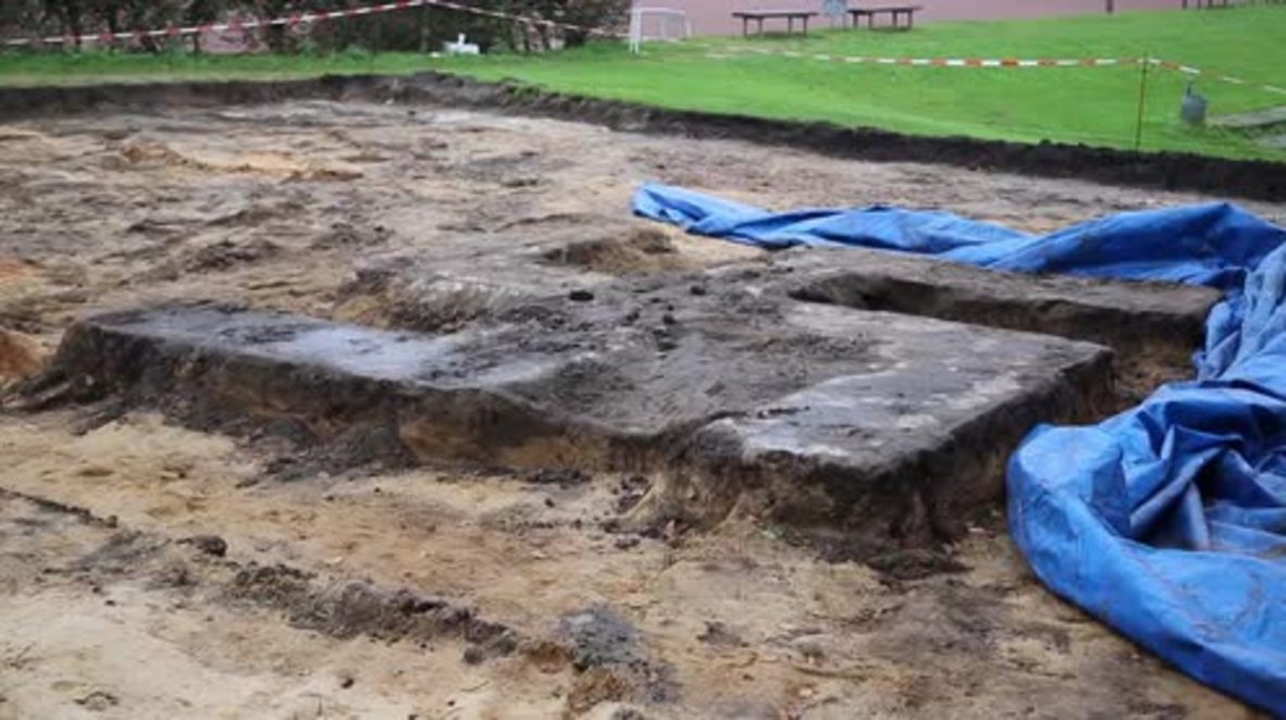 Germany: Enormous swastika unearthed during construction work in Hamburg