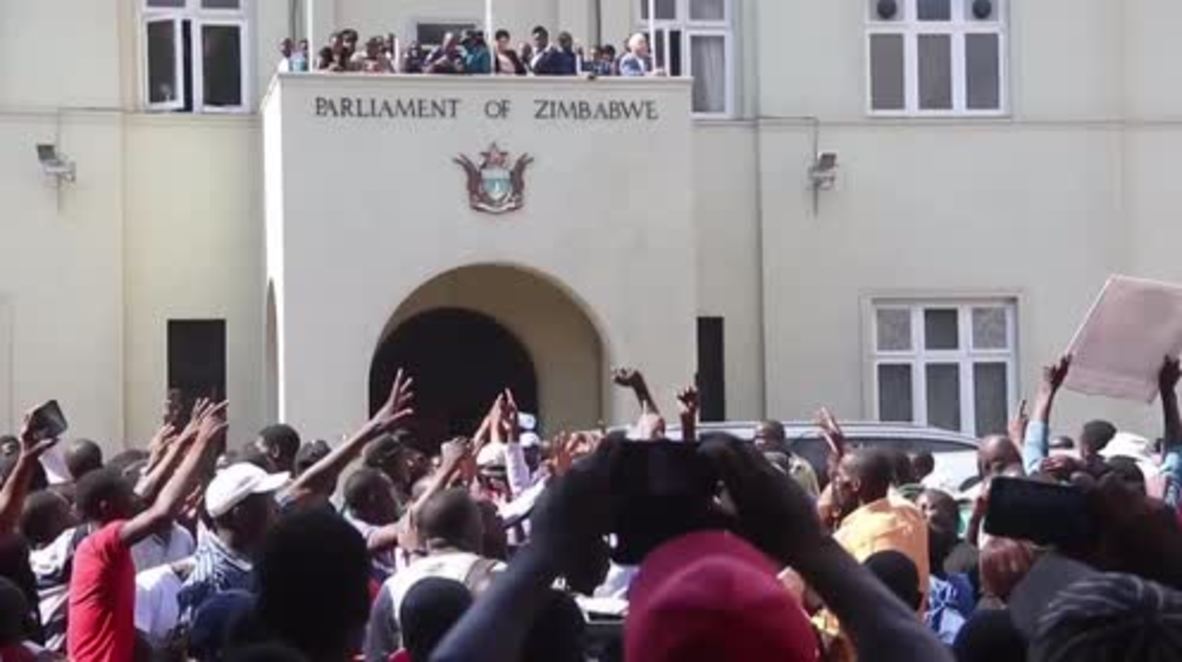 Zimbabwe: 'This is our chance, his is historical' - Jubilant protesters rally ahead of Mugabe resignation