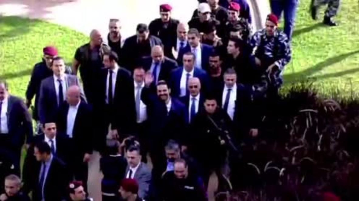 Lebanon: 'I'm staying with you' - Hariri addresses jubilant supporters upon return to Beirut