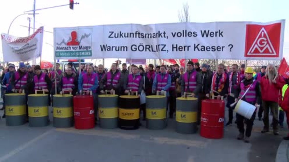 Germany: Thousands protest in Berlin against Siemens job cuts plan