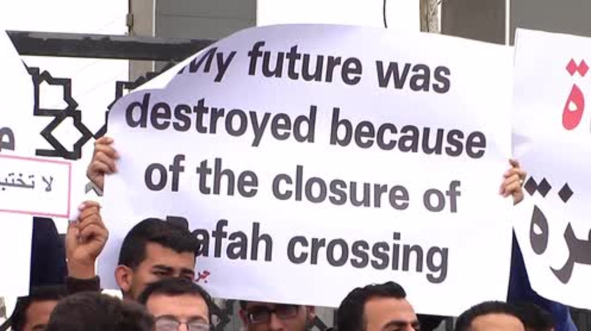State of Palestine: ‘Our hopes are broken’ - Protesters demand opening of Rafah Crossing Point