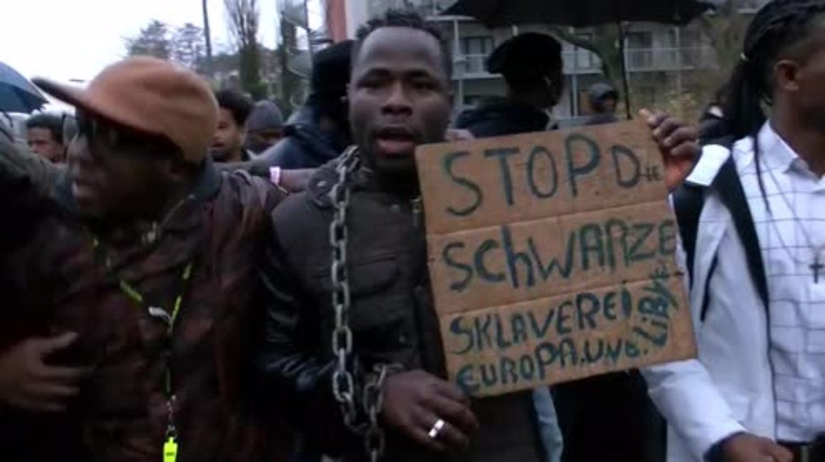 Germany: Hundreds protest Libya slave auctions
